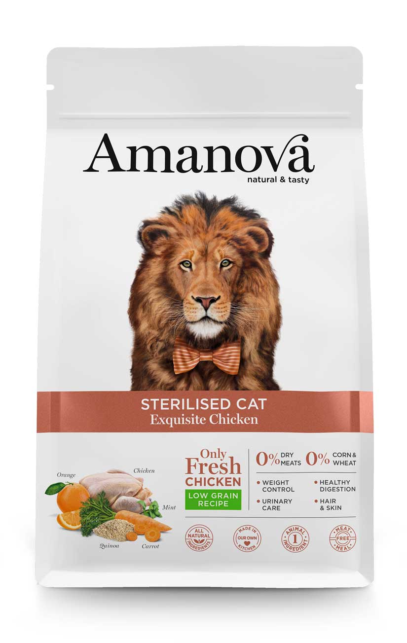 Amanova Sterilised Cat Exquisite Chicken Pollo fresco