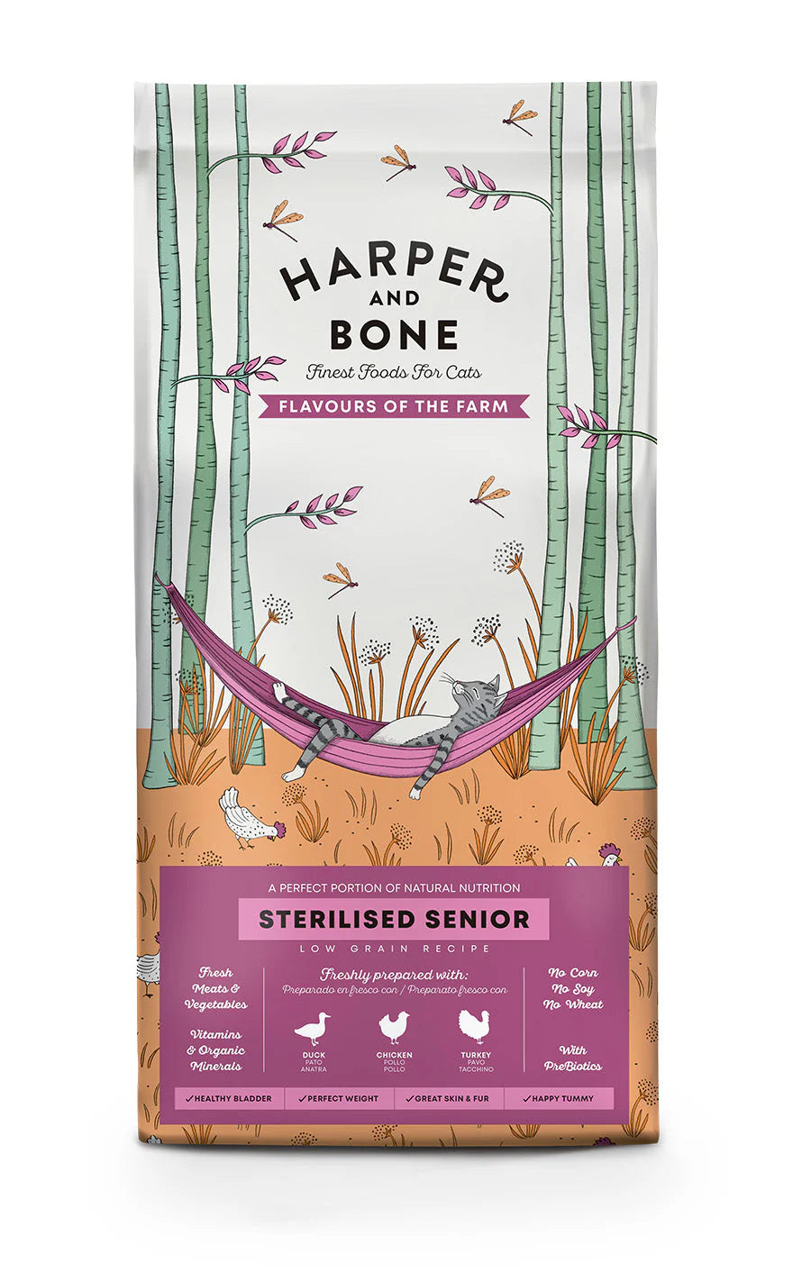 Harper and bone Sterilised senior Flavours of the farm Anatra, pollo e tacchino