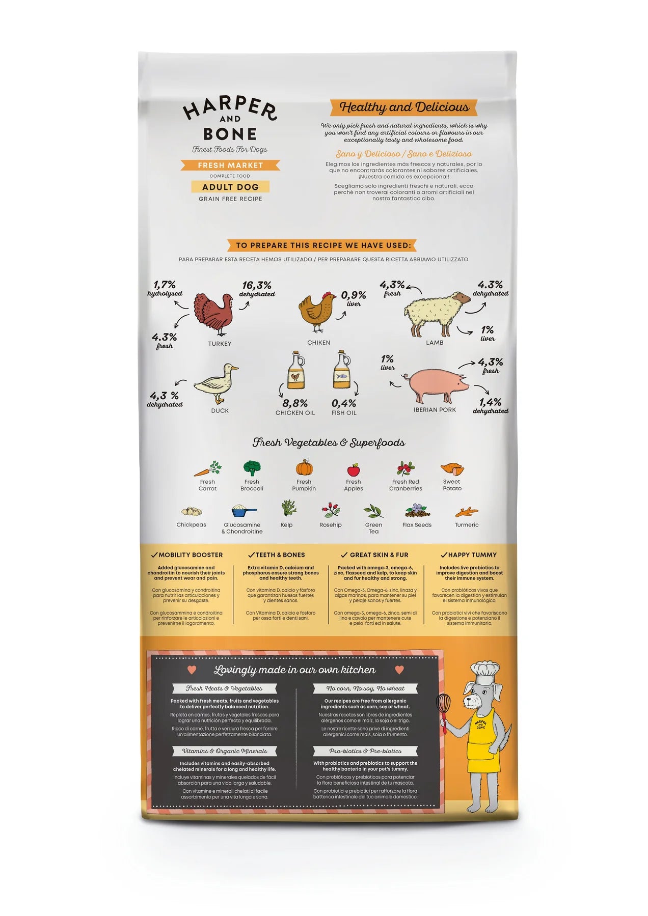 Harper and bone dog fresh market Adult