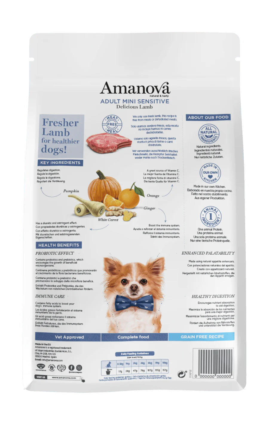 Amanova dog Adult mini sensitive Delicious Lamb