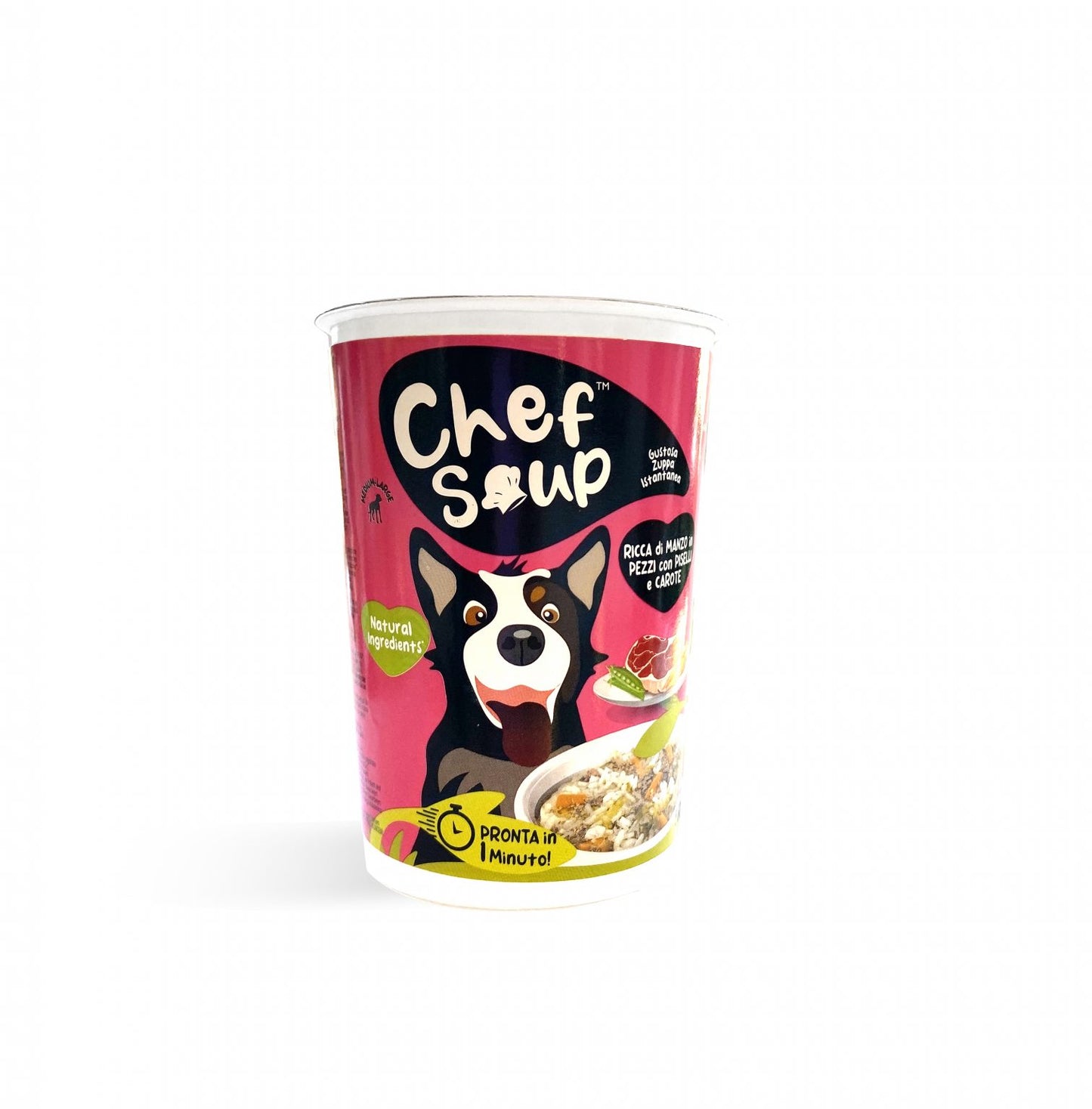 Chef Soup – Zuppa con pezzi di Manzo, Piselli e Carote