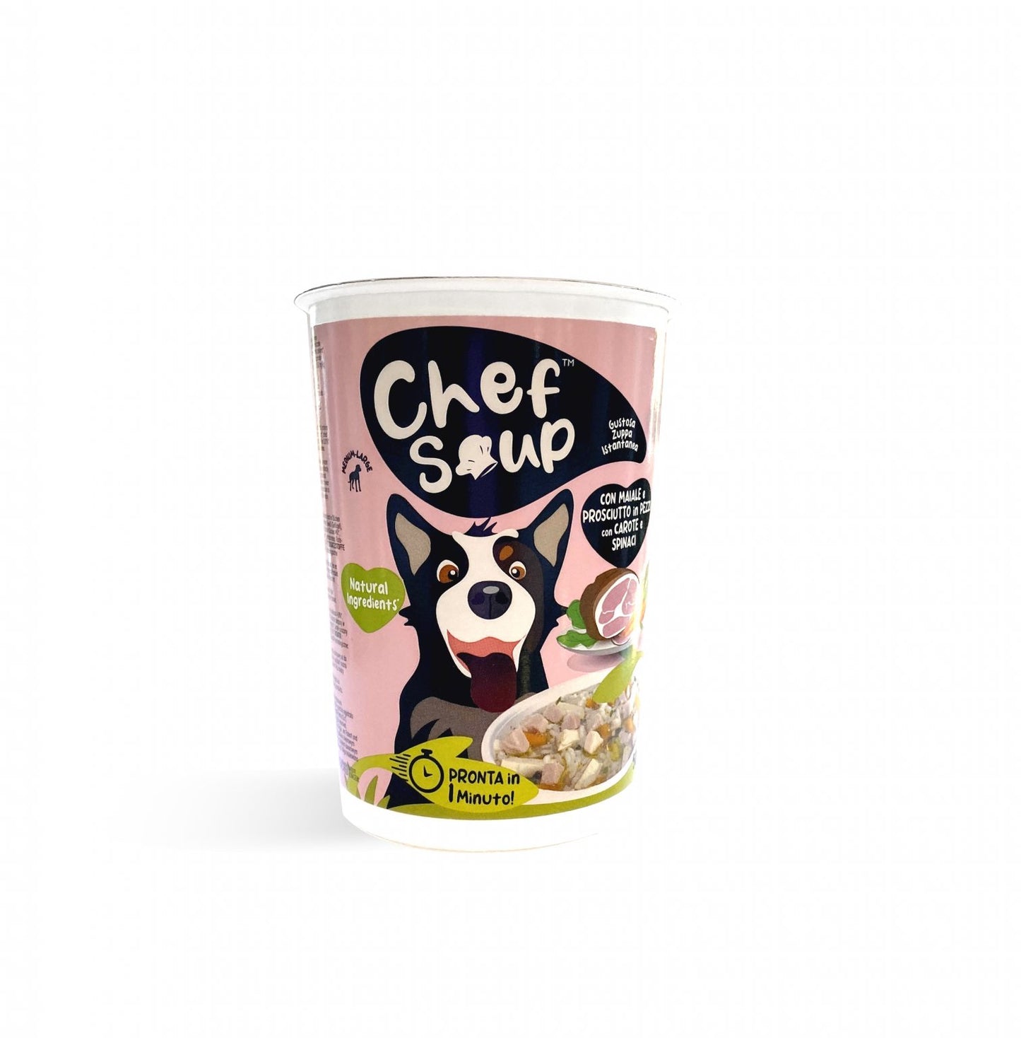 Chef Soup – Zuppa con pezzi di Prosciutto, Piselli e Carote