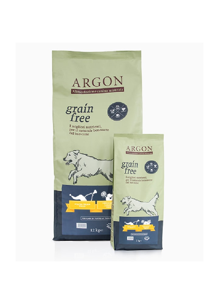 Argon cane anatra fresca e pollo 12 kg grain free Per cani Cuccioli e Adulti di taglia piccola