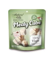 Snack natural kittt cane e gatto cubetti di tilapia 50 gr