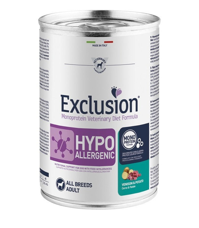 Exclusion diet formula hypoallergenic cervo e patate 400 gr