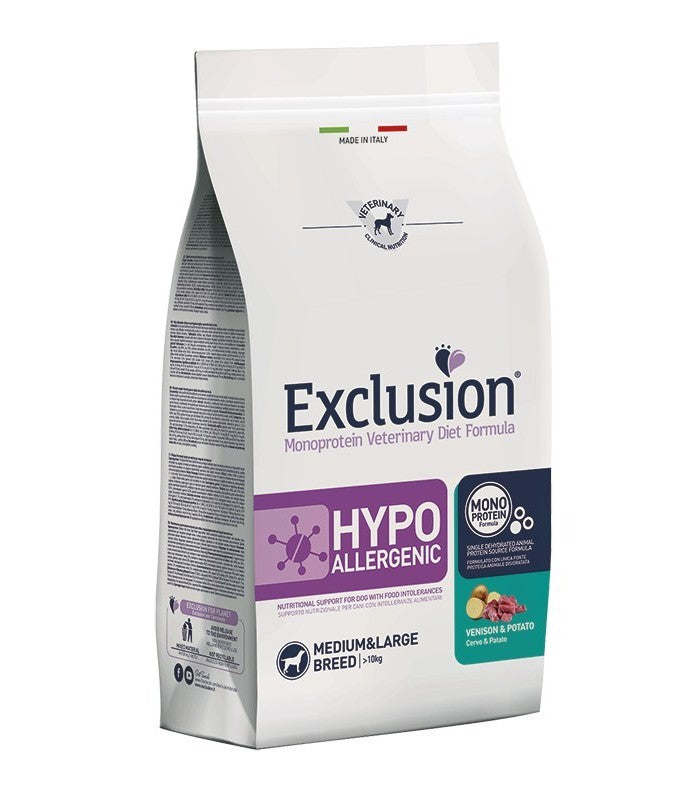 Exclusion diet formula hypoallergenic cervo e patate medium large