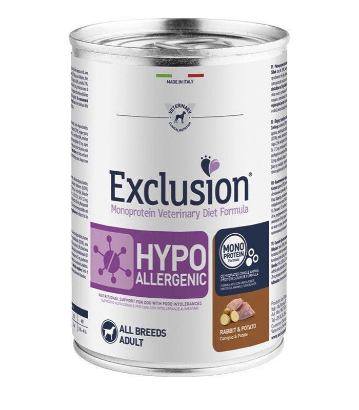 Exclusion diet formula hypoallergenic coniglio e patate 400 gr