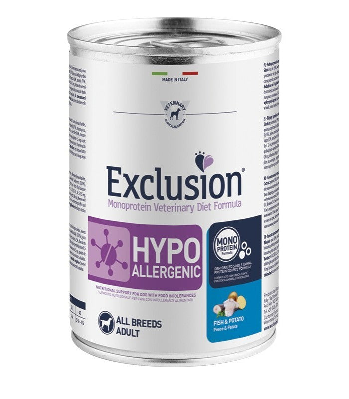 Exclusion diet formula hypoallergenic pesce e patate 400 gr