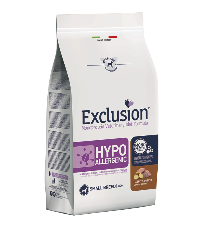 Exclusion hypoallergenic coniglio e patate Small 2 KG