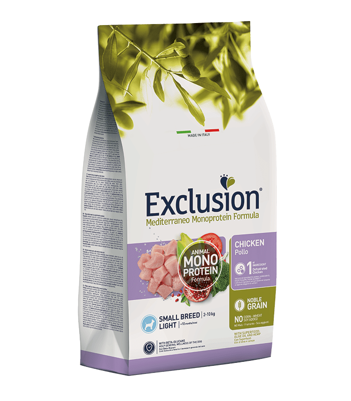 Exclusion mediterraneo cane light small 2 kg