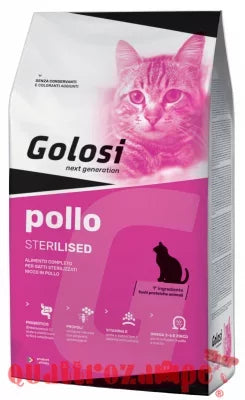 Golosi Cat Sterilised Pollo 7,5 kg Crocchette Per Gatti Sterilizzati