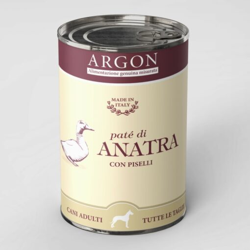 Argon umido cane paté monoproteico anatra 400 gr