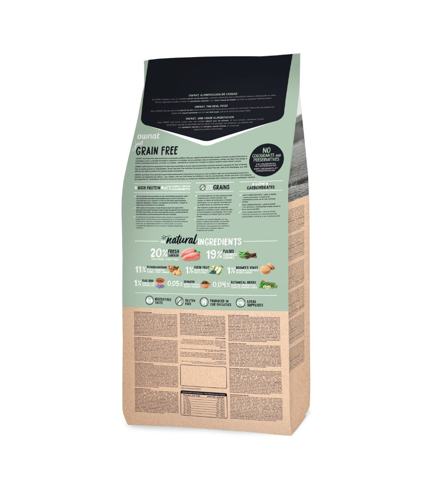OWNAT GRAIN FREE JUST ADULT CHICKEN 3KG