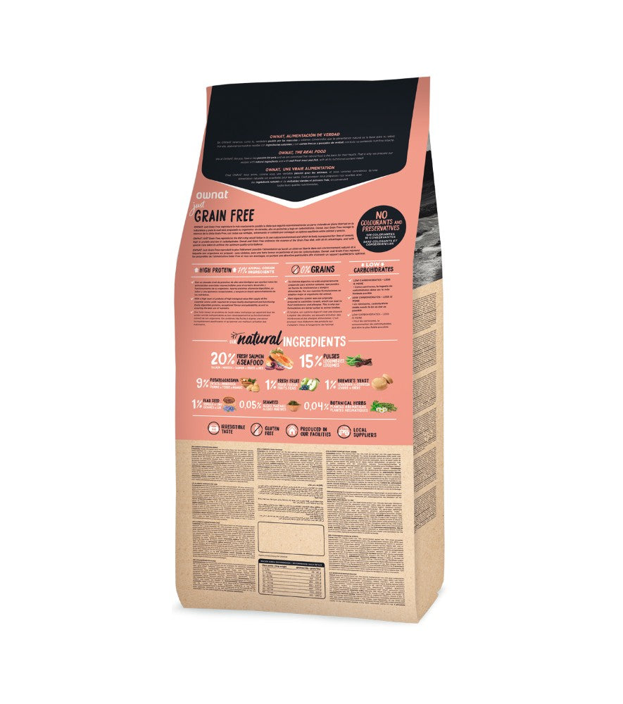 OWNAT GRAIN FREE JUST ADULT SALMON&SEAFOOD 3KG