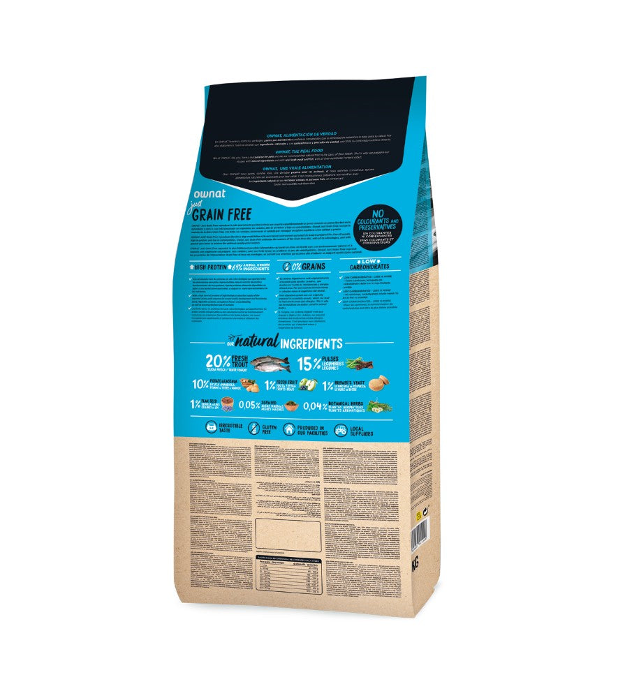 OWNAT GRAIN FREE JUST TROUT 3KG