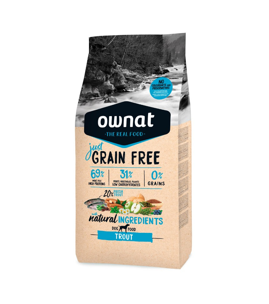 OWNAT GRAIN FREE JUST TROUT 3KG