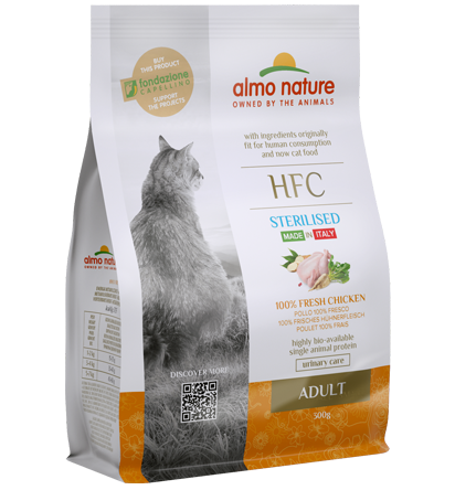 Almo nature gatto HFC Adult Sterilised Pollo Fresco 1+ anni Completo