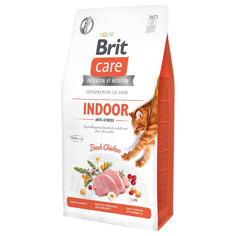 Brit Care Grain-Free Indoor Anti-stress Crocchette per gatto 7 kg