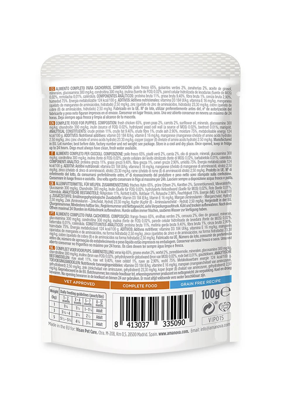 Amanova umido Puppy Exquisite Chicken