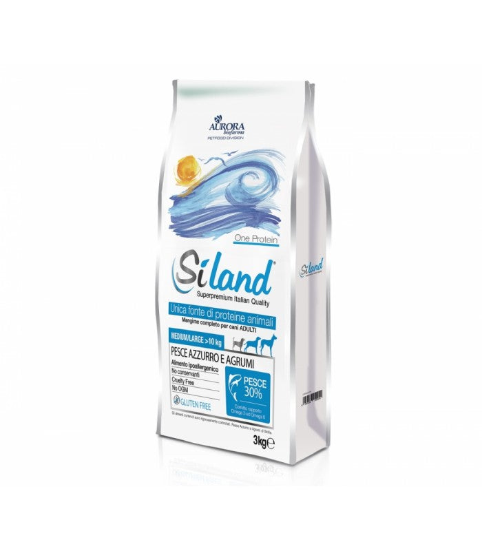 Siland One Protein Cane Adult Medium Large Pesce Azzurro e Agrumi 3 kg