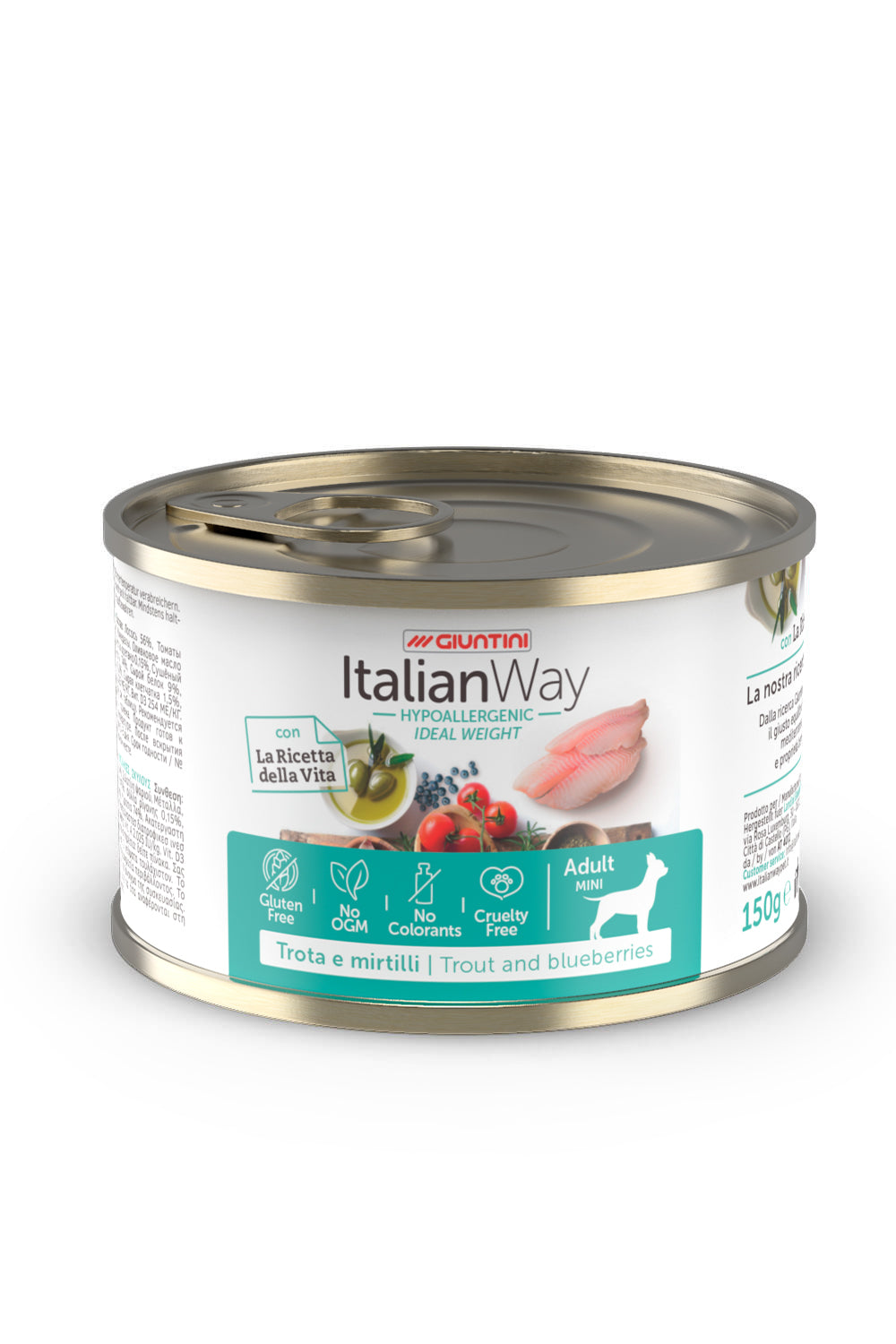 Italian way umido Adult mini Trota e mirtilli Ideal Weight