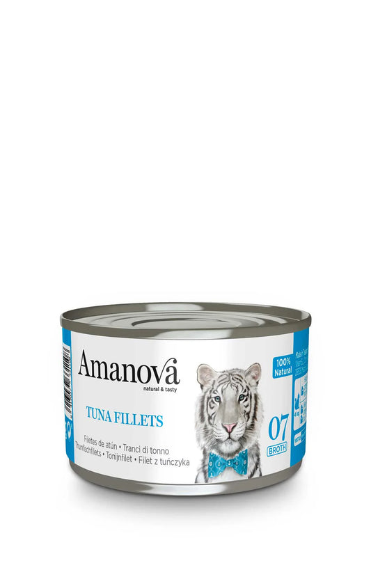 Amanova cat 07 In brodo Tranci di tonno 70g