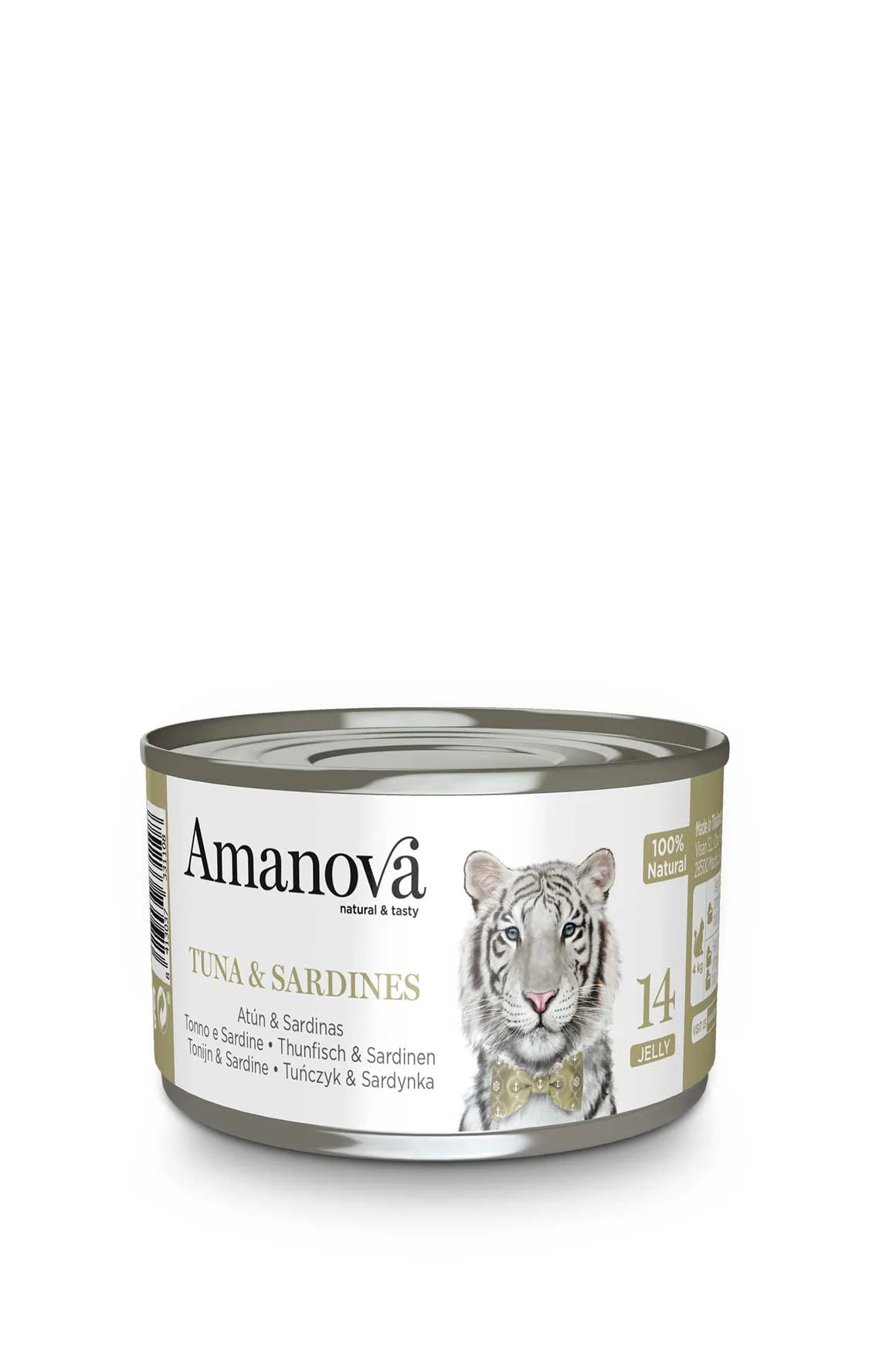 Amanova cat 14 In gelatina Tonno & Sardine 70g