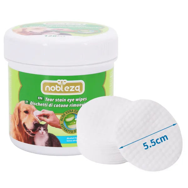 Dischetti di cotone per pulizia occhi all' aloe vera 120pz