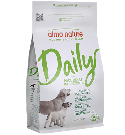 Almo Daily All Breeds con Agnello, Pollo e Riso