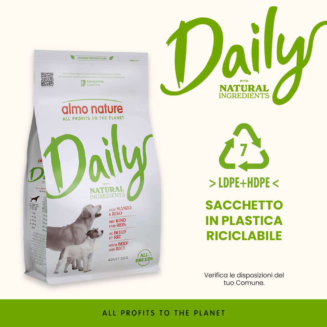 Almo Daily All Breeds con Manzo e Riso