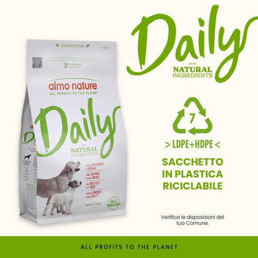 Almo Daily All Breeds con Manzo e Riso