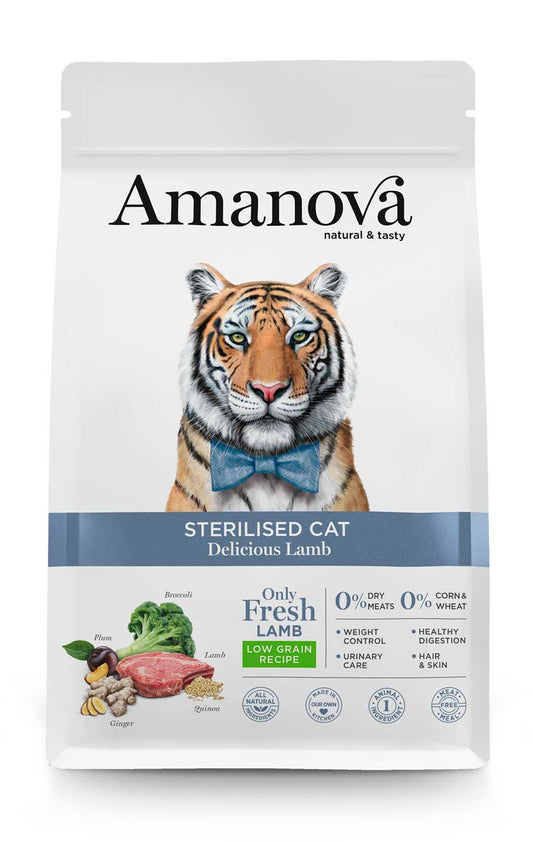 Amanova Sterilised Cat Delicious Lamb Agnello fresco