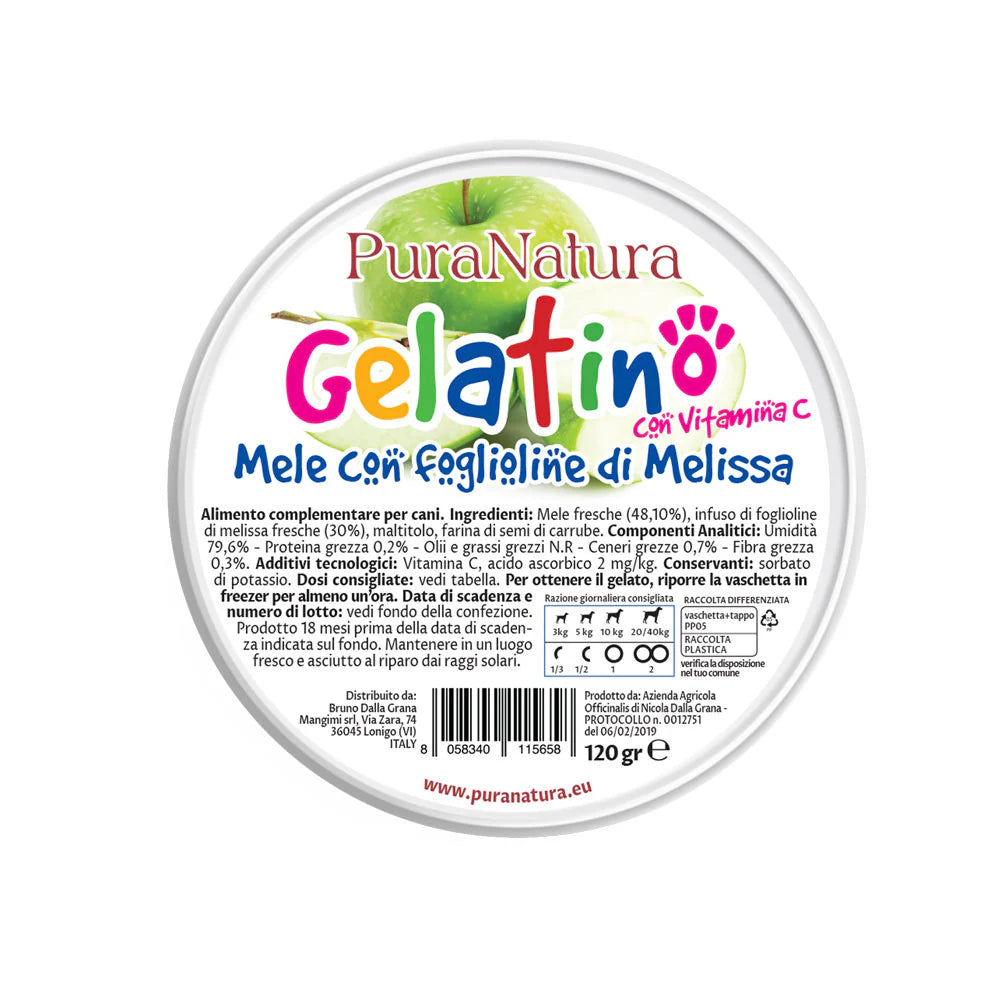 GELATINO ALLA MELA - Gelato per Cani