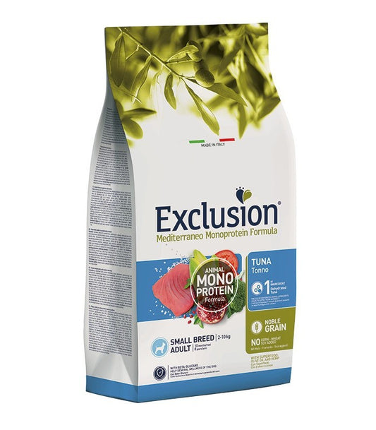 Exclusion mediterraneo cane adult small tonno 2 kg