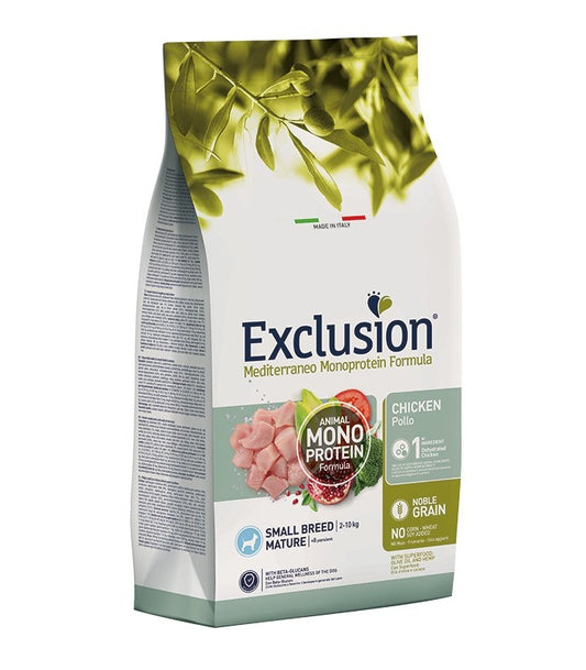 Exclusion mediterraneo cane mature small pollo 2 kg