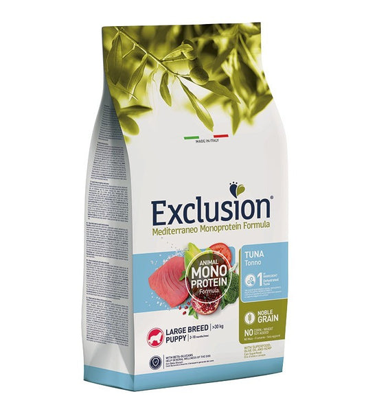 Exclusion mediterraneo cane puppy large tonno 12 kg