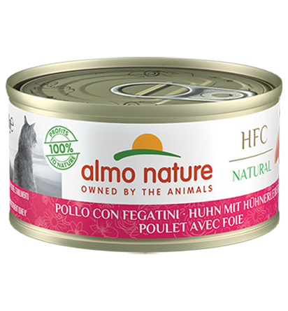 Almo nature HFC Natural Pollo con Fegatini 1+ anni - 70 gr