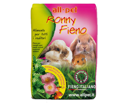 All pet ronny fieno con rosa canina e menta piperita 500 g
