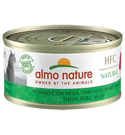 Almo nature HFC Natural Tonno con Mais 1+ anni - 70 gr