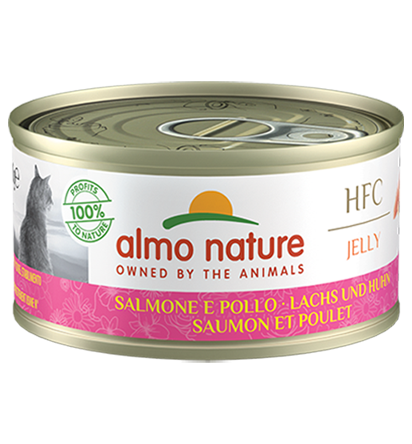 Almo nature HFC Jelly Salmone e Pollo 1+ anni - 70 gr